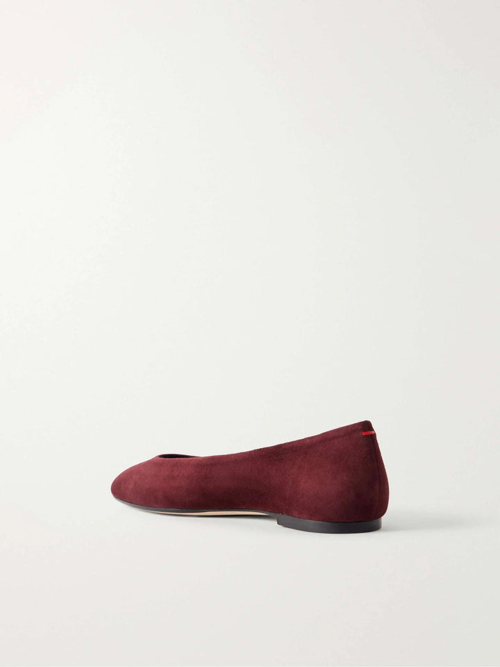 Suede ballet flats Burgundy