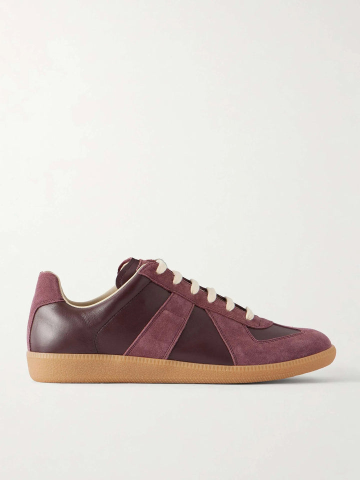 Leather and Suede Sneakers Radish