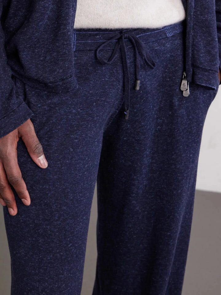 Straight-Leg Cotton and Wool-Blend Drawstring Sweatpants