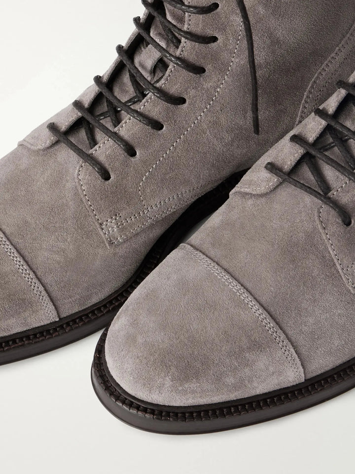 Suede Derby Boots