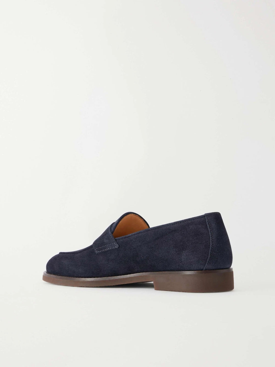 Flex Suede Penny Loafers Navy