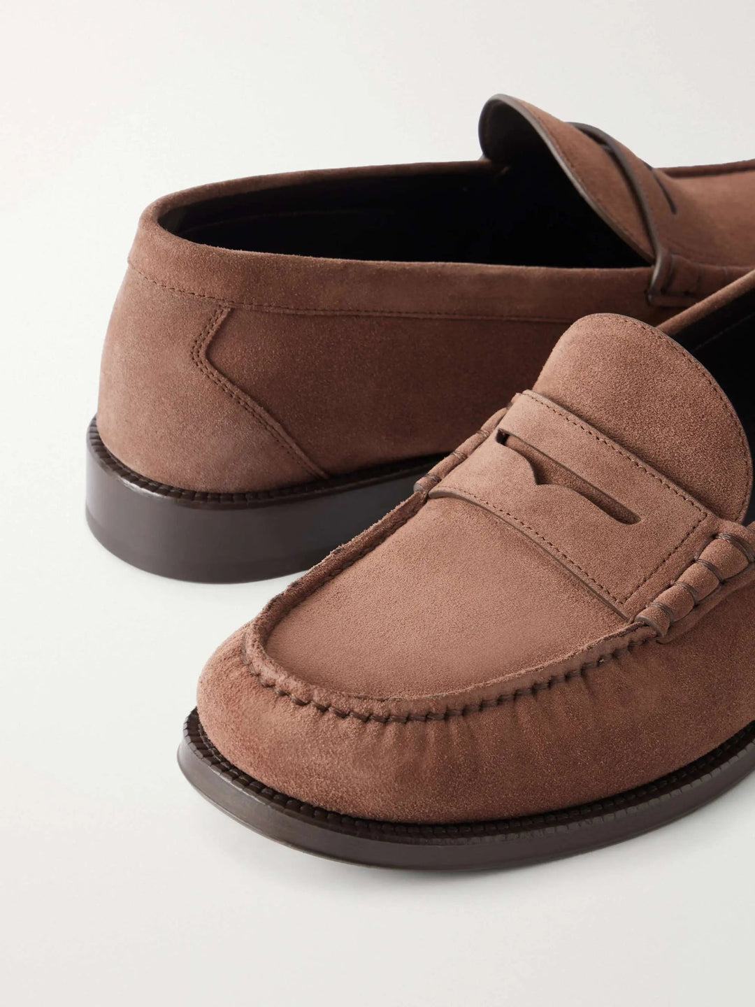 Suede Penny Loafers