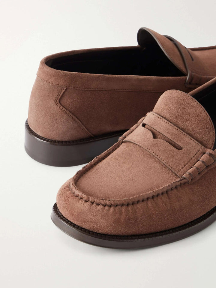 Suede Penny Loafers