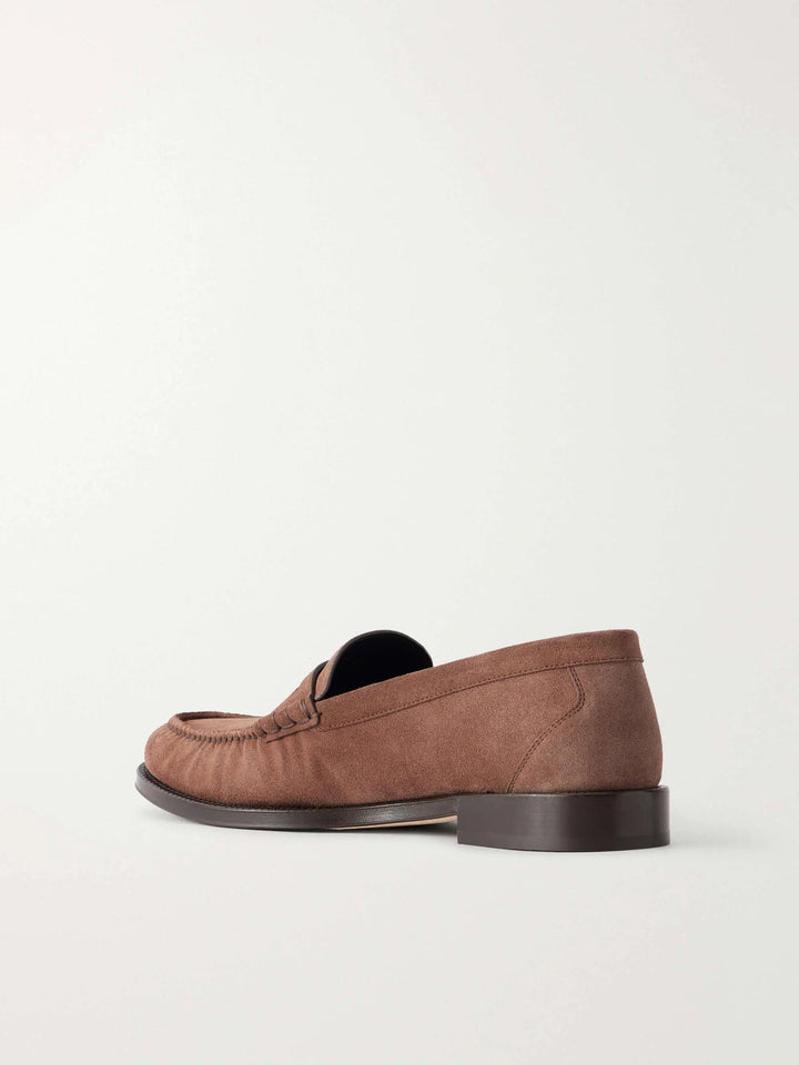 Suede Penny Loafers