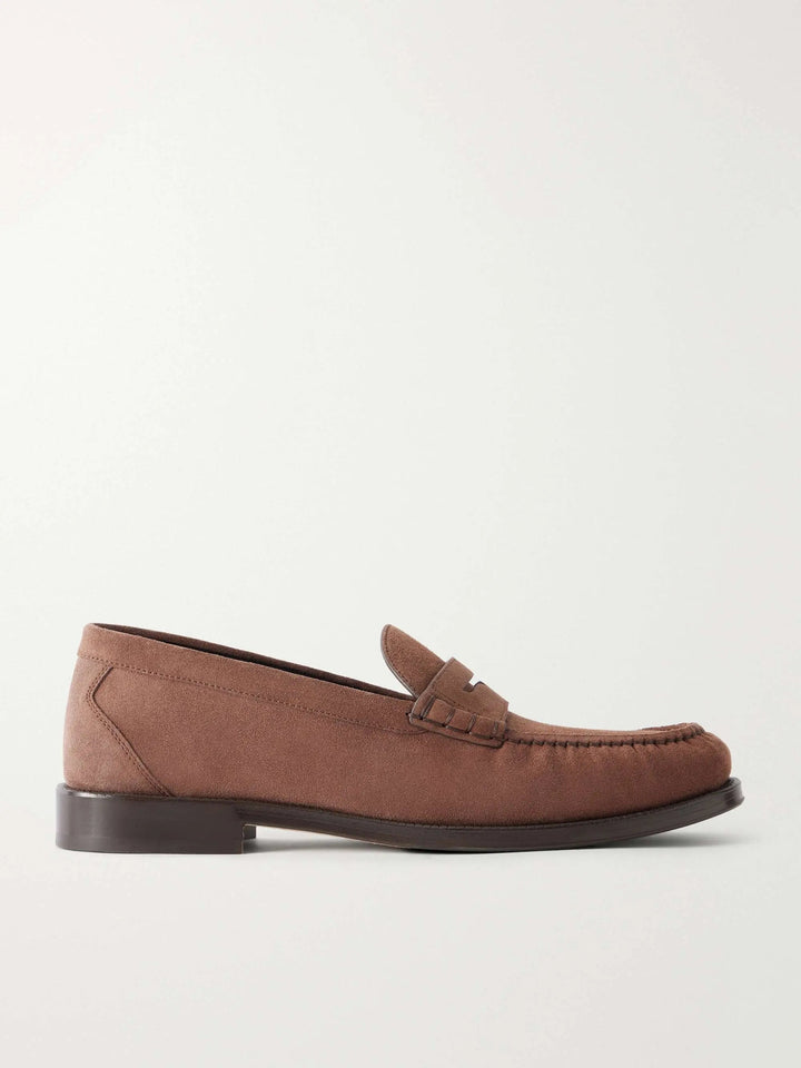 Suede Penny Loafers