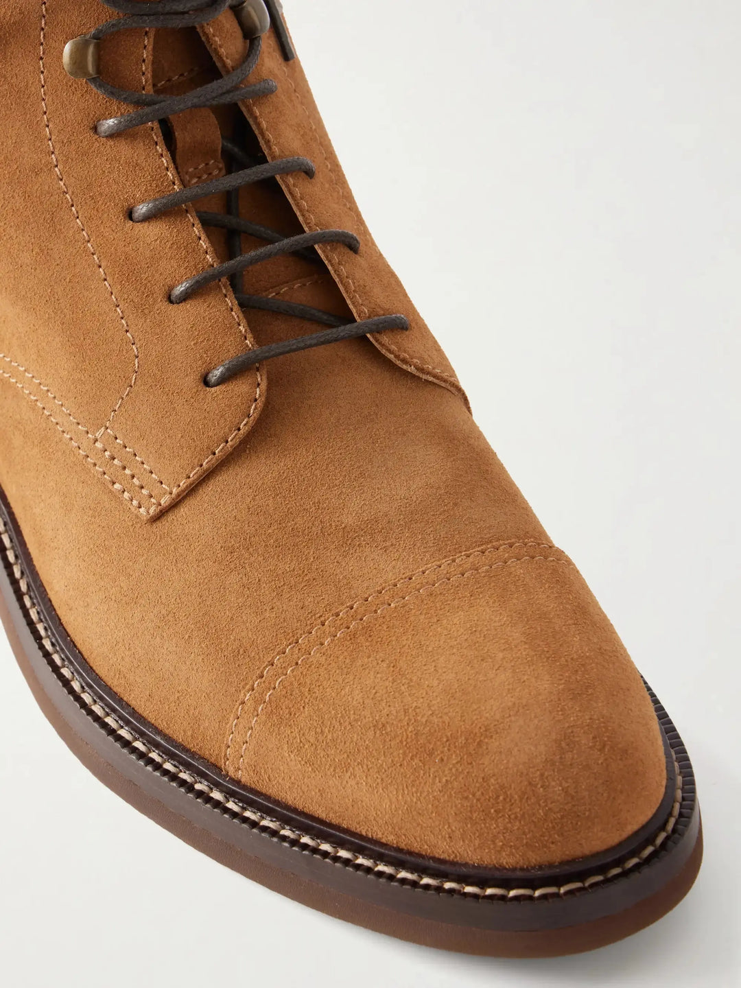 Suede Lace-Up Boots