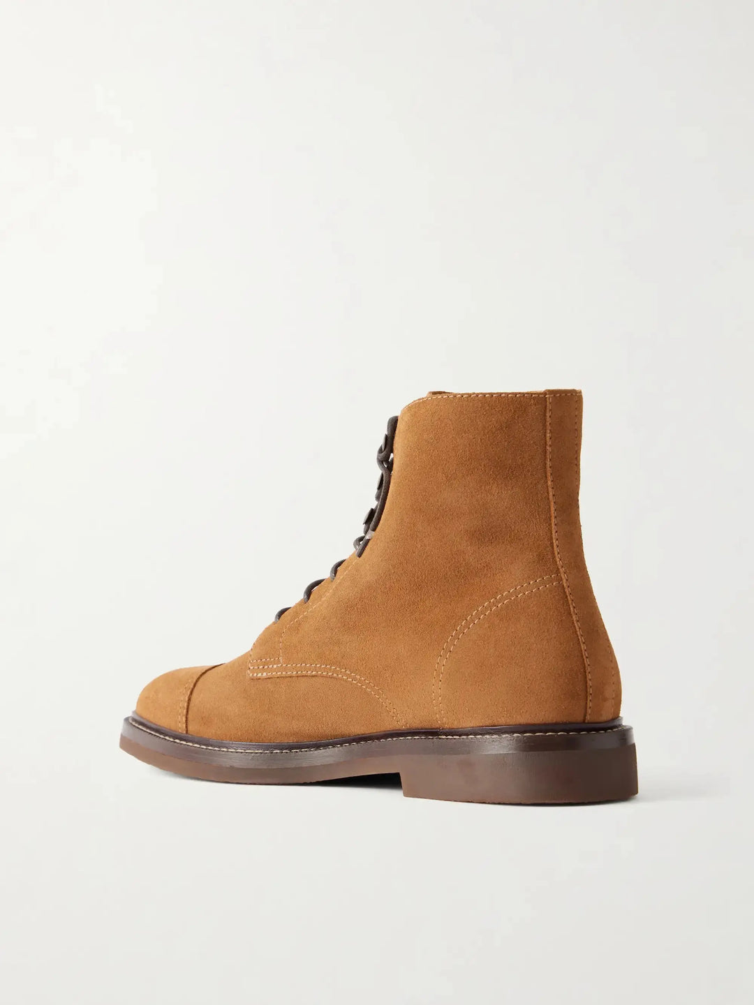 Suede Lace-Up Boots