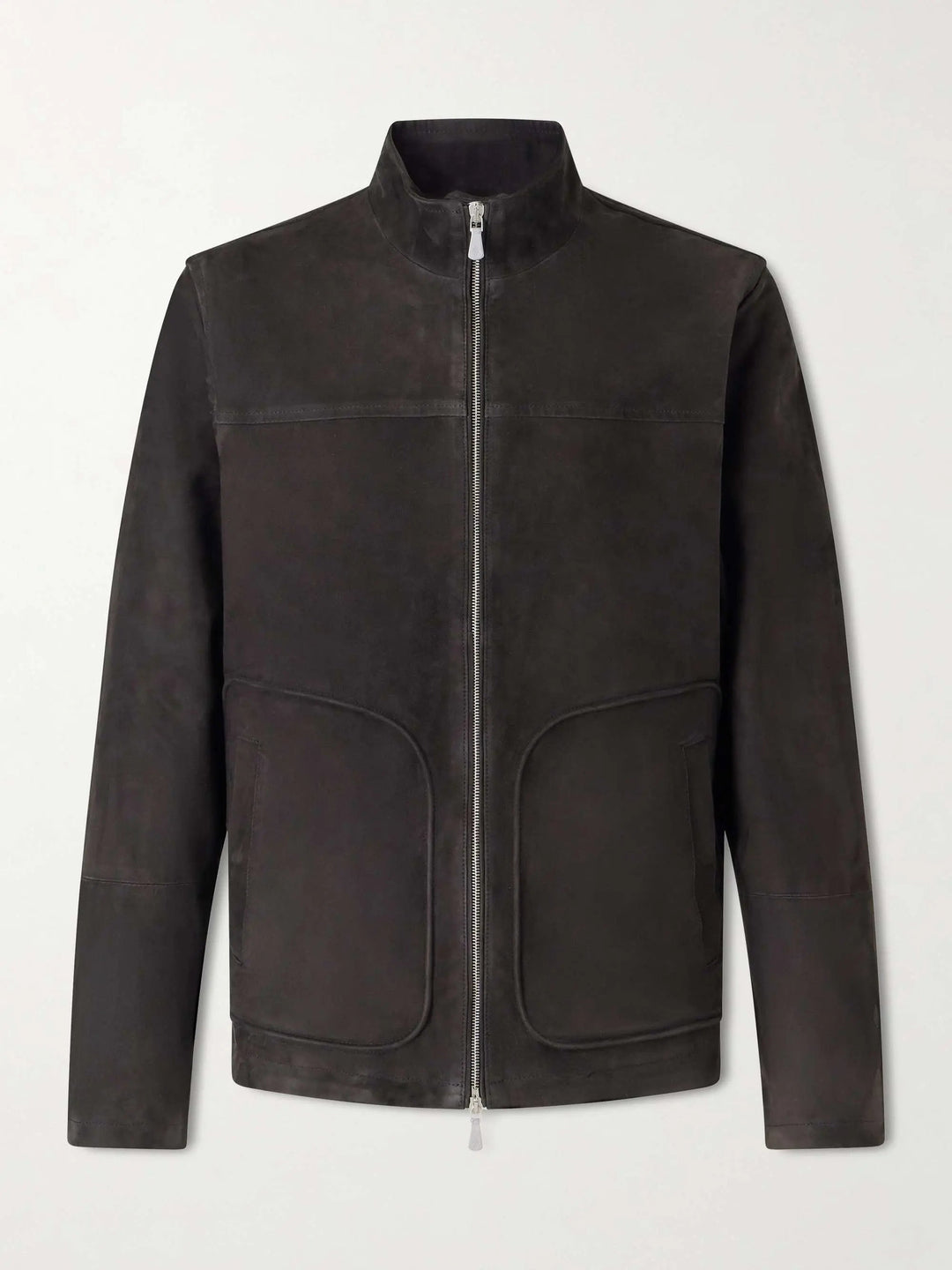 Suede Zip-Up Jacket