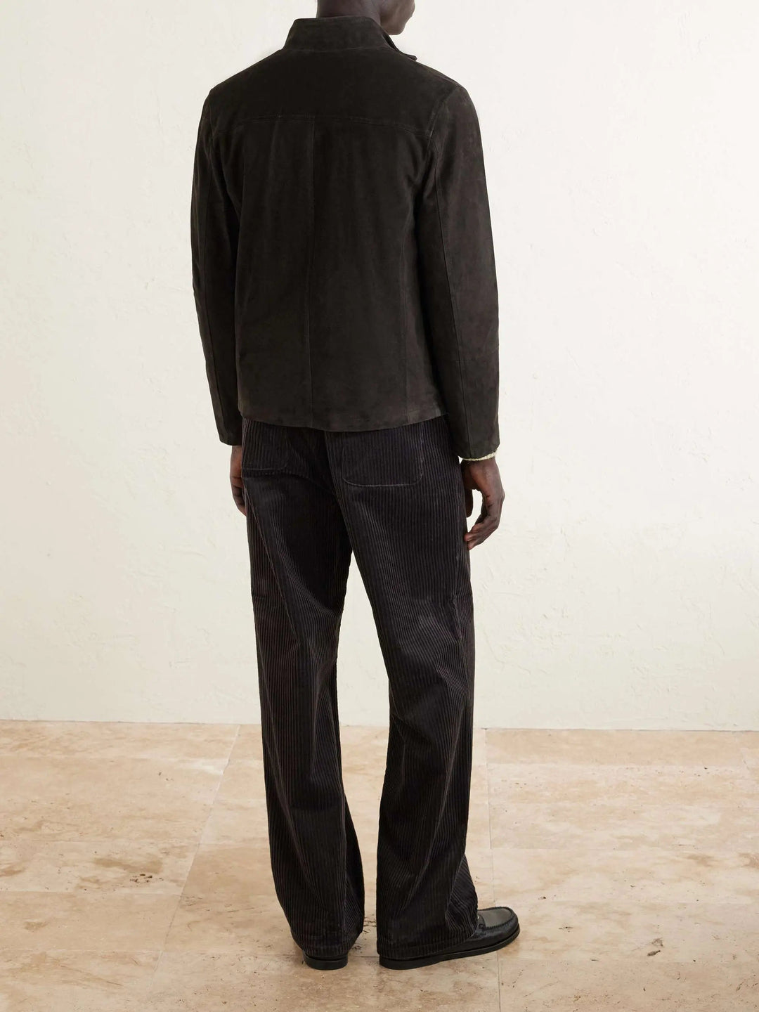 Suede Zip-Up Jacket