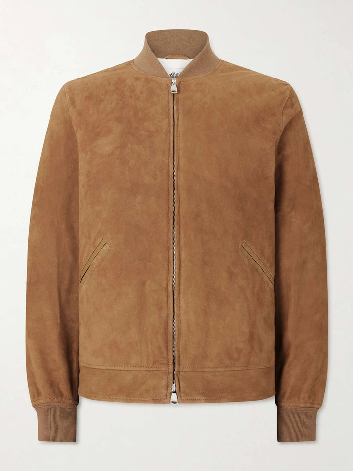 Suede Bomber Jacket