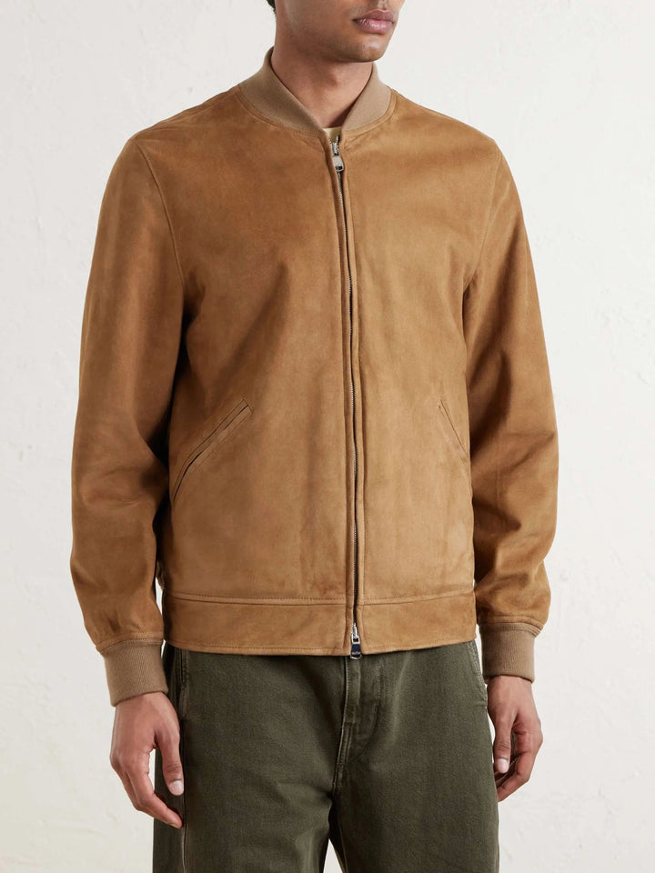 Suede Bomber Jacket