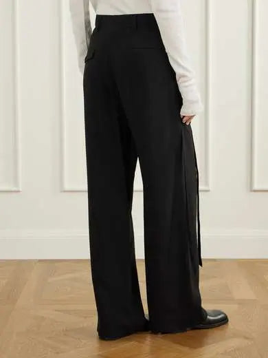 jersey wide-leg pants