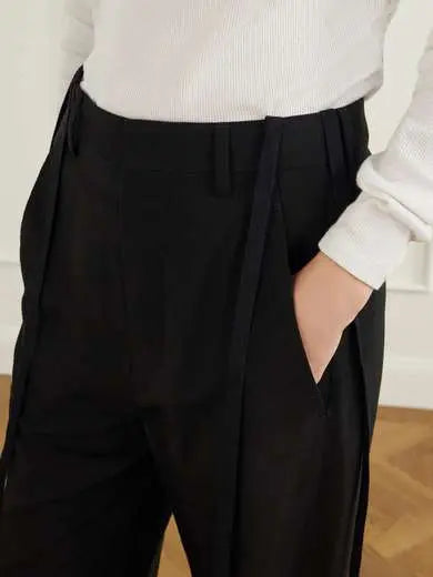 jersey wide-leg pants