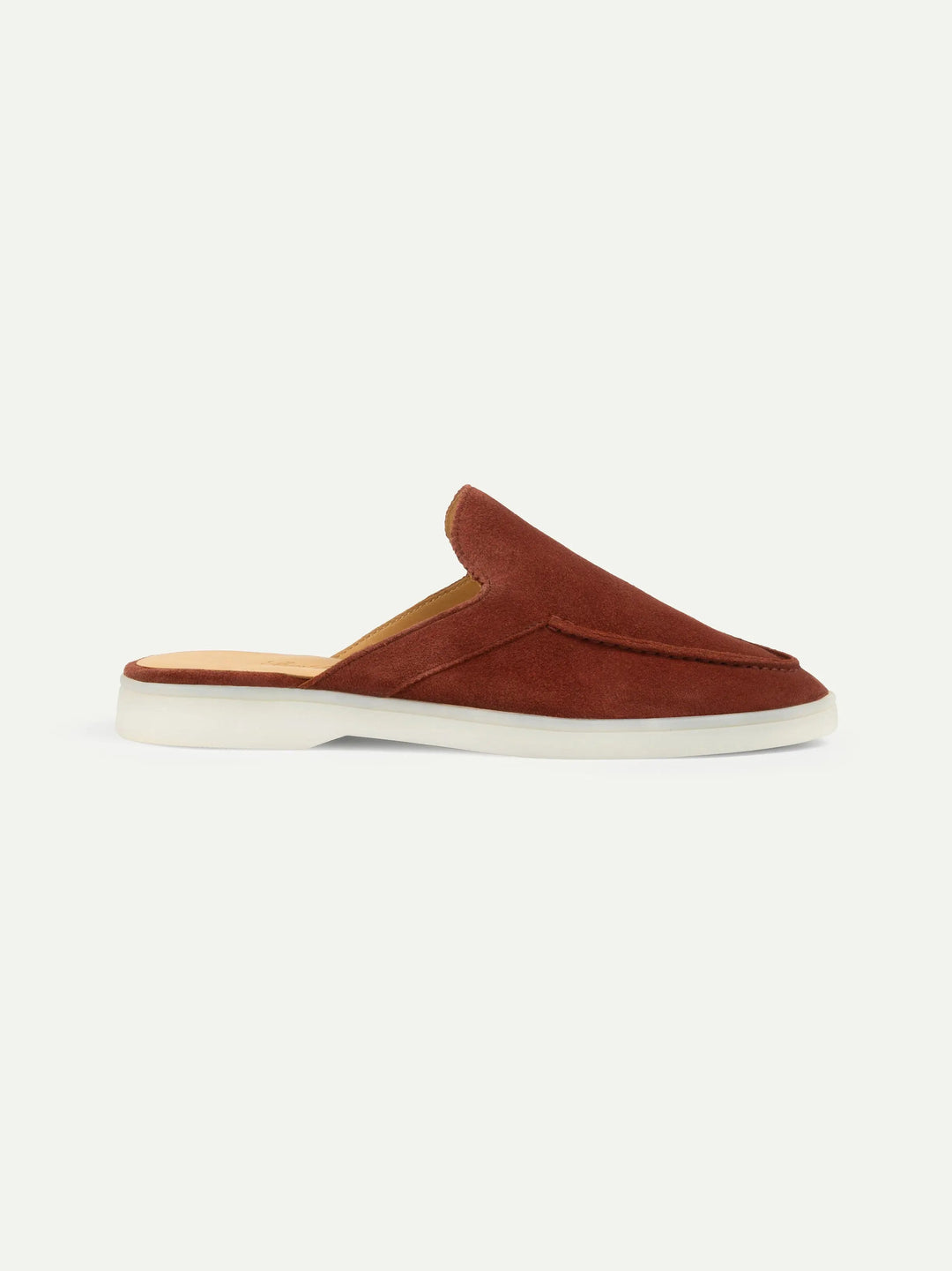 Open Suede Loafers Burgundy